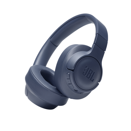 JBL Tune 710BT - Blue - Wireless Over-Ear Headphones - Hero